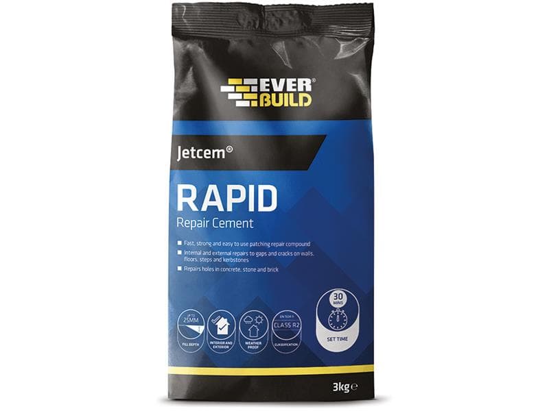 Everbuild Sika 620460 Jetcem Rapid Setting Cement 3Kg Bag