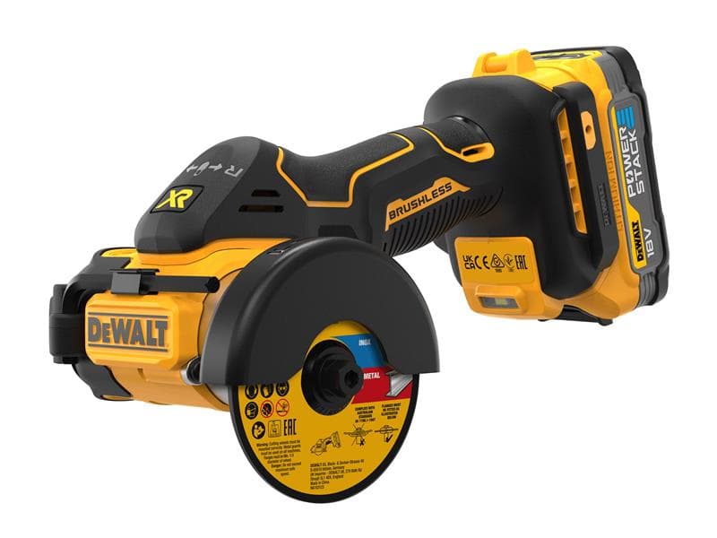 Dewalt DCS438E2T-GB Dcs438E2T Xr Bl Cut Off Tool 18V 2 X 1.7Ah Powerstack™ Li-Ion