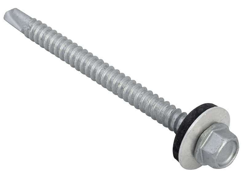 Forgefix TFHL5570 Techfast Hex Head Roofing Screw Self-Drill Light Section 5.5 X 70Mm Pack 50