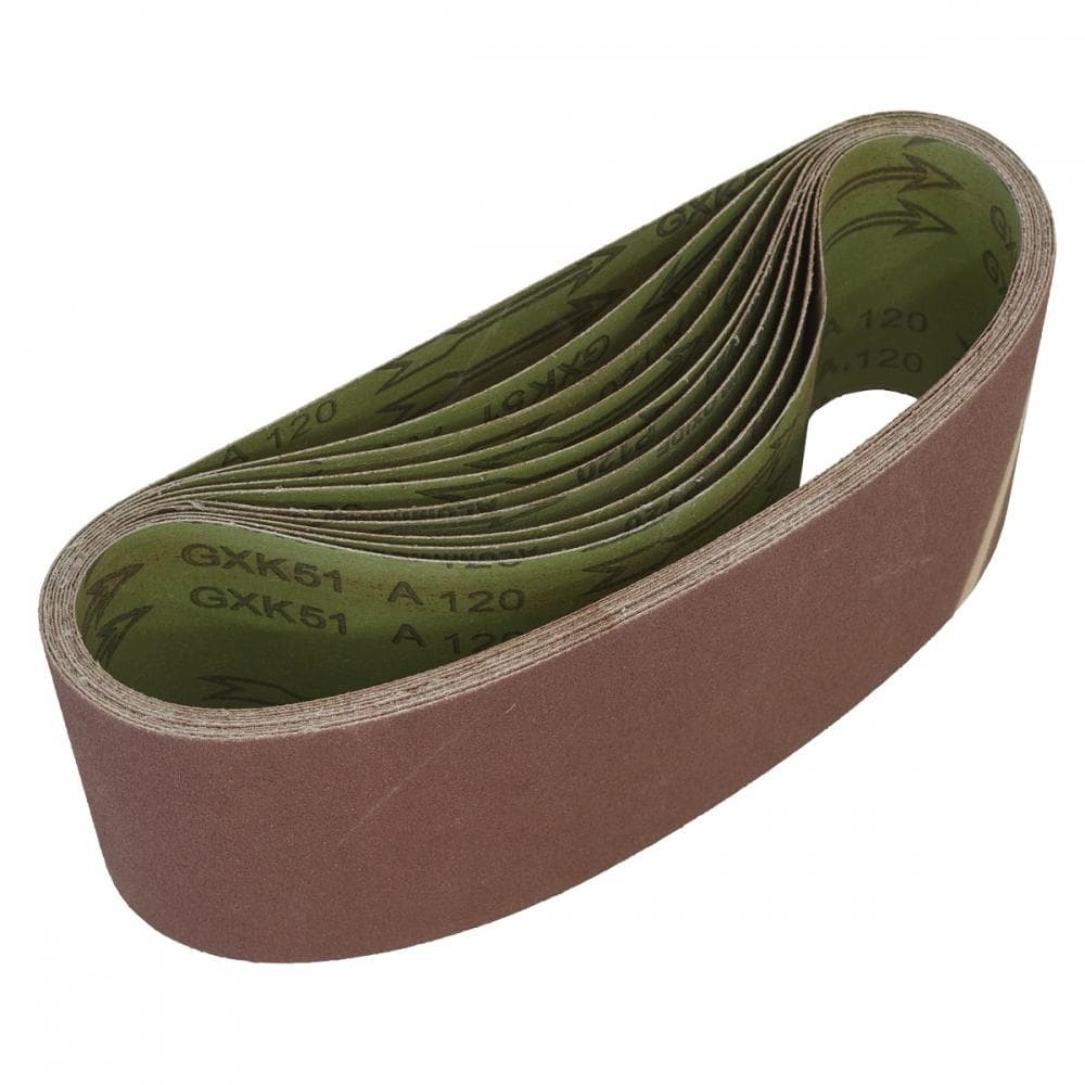 Sealey WSB61120 Sanding Belt 100 X 610Mm 120Grit - Pack Of 10