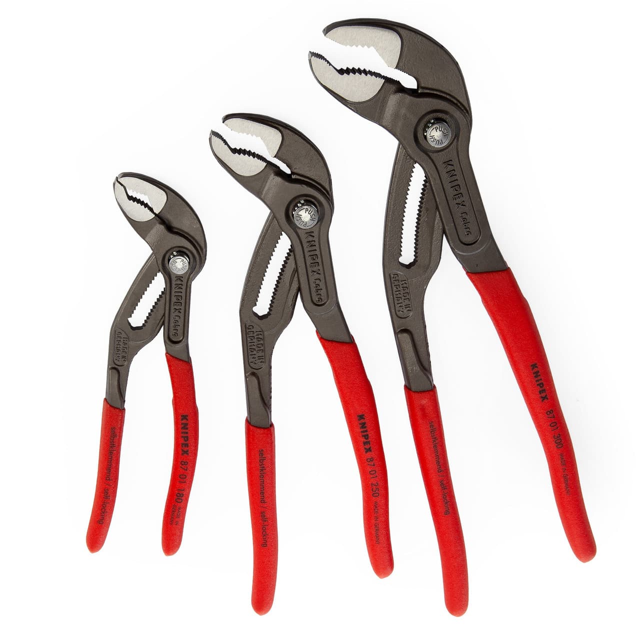 Knipex 002009V02 Cobra Professional Water Pump Plier Set (3 Piece)