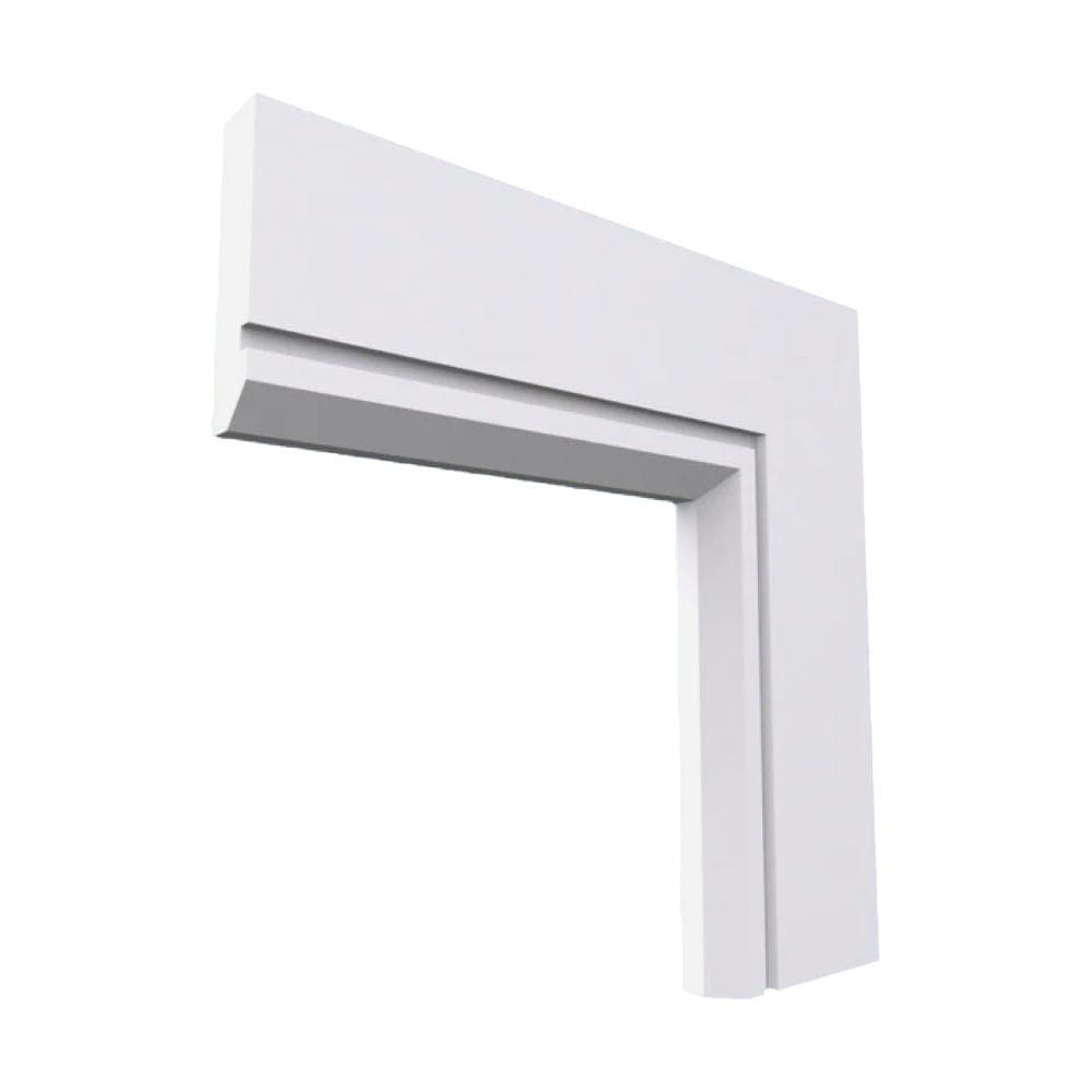 Edge Grooved MDF Architrave White Primed 4200mm x 95mm x 18mm
