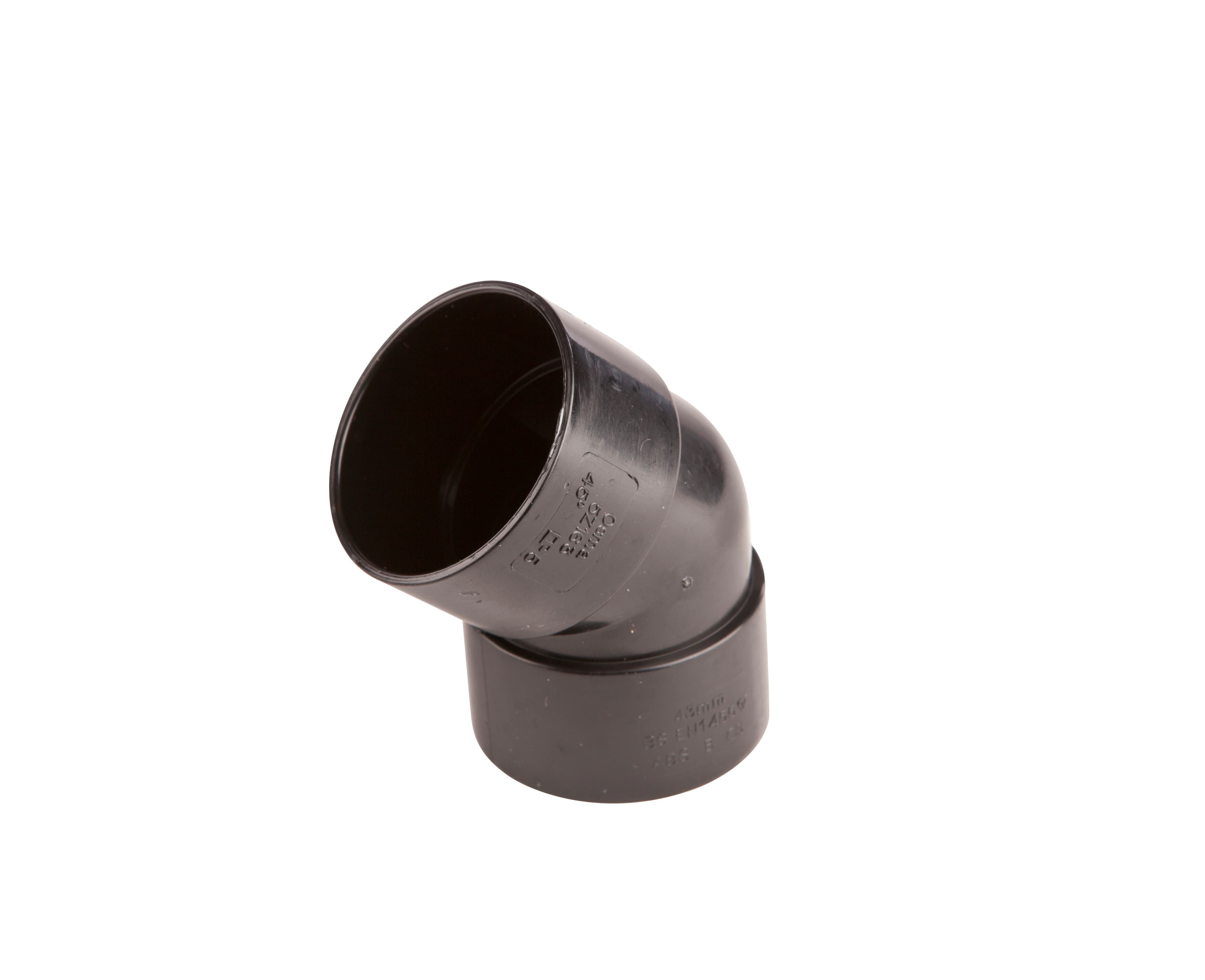 Wavin OsmaWeld bend 45 degree 40mm black