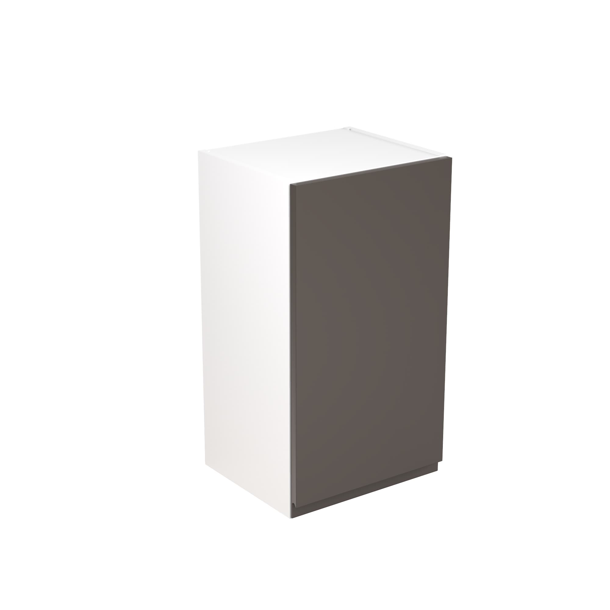 Flatpack Wall Unit J-pull Super Gloss Graphite 400mm - FKKJ0412