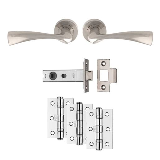 Carlisle Brass Sintra Latch Pack - Ultimate Door Pack - Satin Nickel