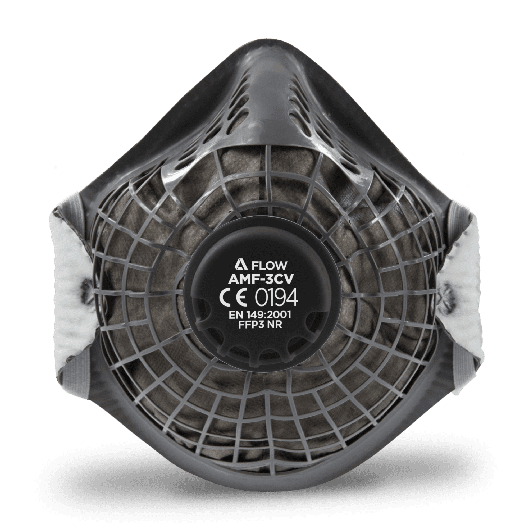 SKYTEC Flow AMF-3CV FFP3 Premium Moulded Valved Disposable Cup Shape Respirator Face Dust Mask (PACK of 10)
