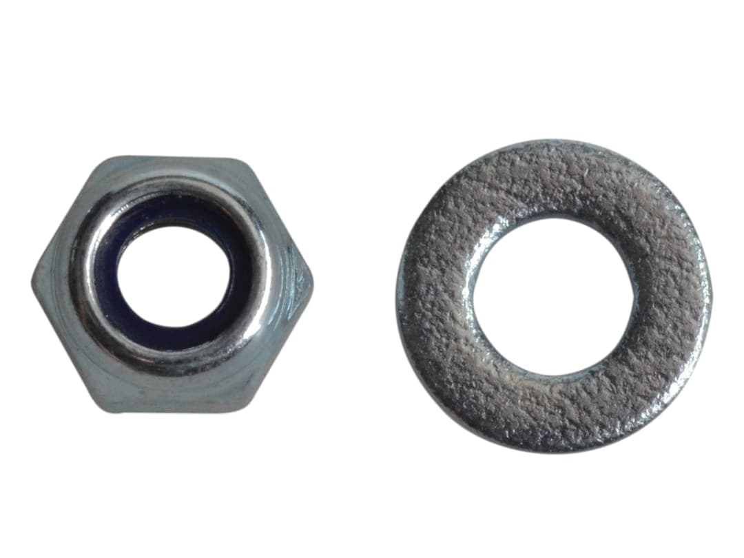 ForgeFix Nyloc Nuts & Washers Zinc Plated M4 ForgePack 50 FPNYLOC4