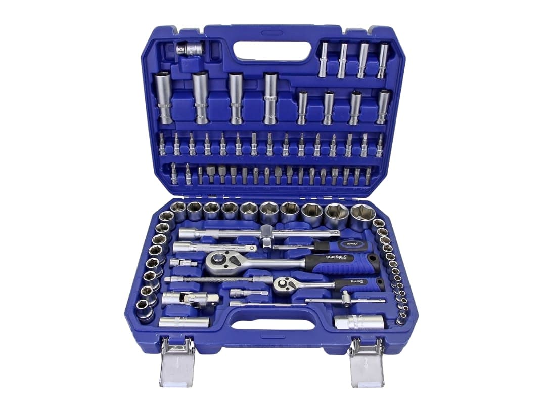 BlueSpot Tools 1/2in & 1/4in Metric Socket Set, 94 Piece 1579