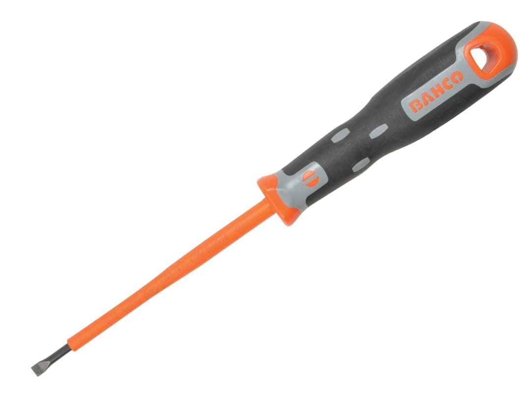 Bahco Tekno+ VDE Screwdriver Slotted Tip 4.0mm x 100mm 033.040.100