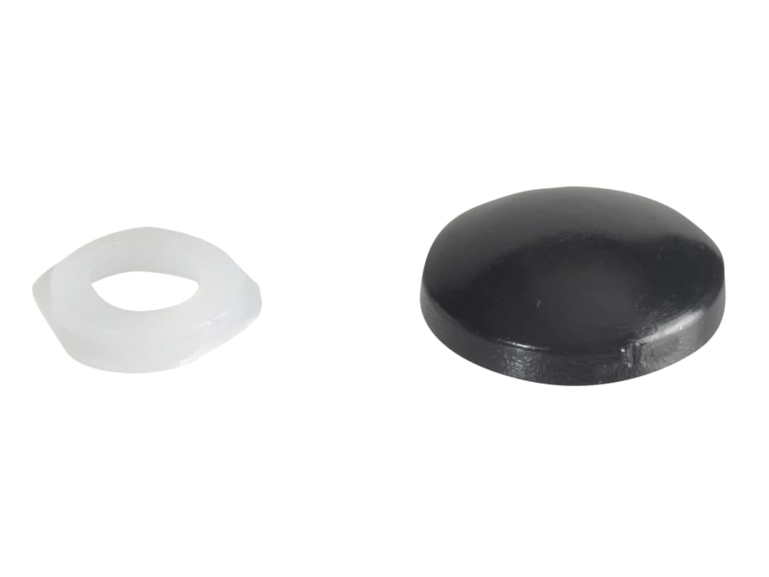 ForgeFix Domed Cover Cap Black No. 6-8 ForgePack 20 FPPDT2