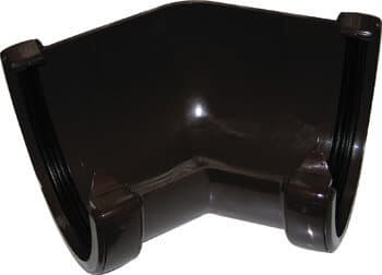 FloPlast Deepflow/ Hi-Cap Gutter Angle - 135 Degree x 115mm x 75mm Brown