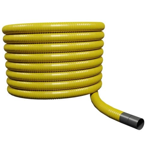 Flexi Underground Ducting Perforated Gas - 80mm (O.D.) x 50mtr Yellow Coil