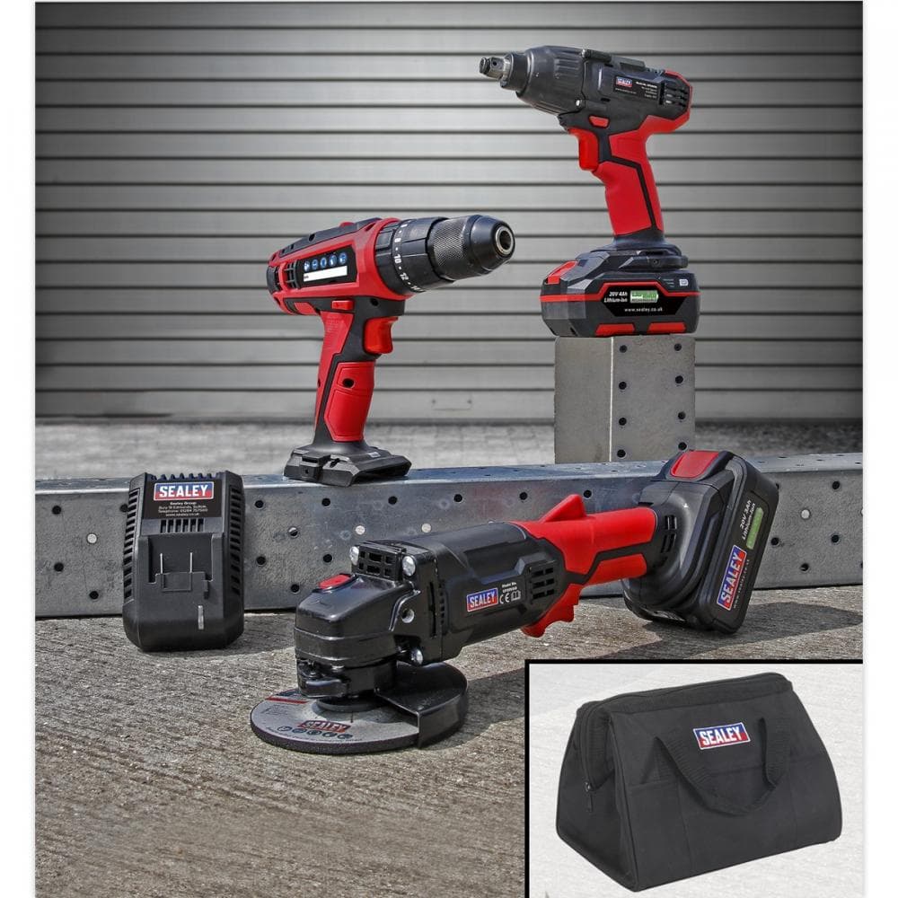 Sealey CP20VCOMBO1 3 X Tool Cordless Combo Kit 20V Sv20 Series