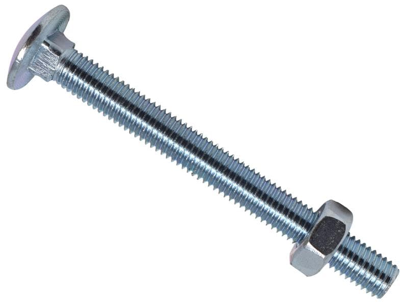 Metalmate® MEMCSX10100 Cup Square Hex Bolt & Nut Zp M10 X 100Mm Box 25