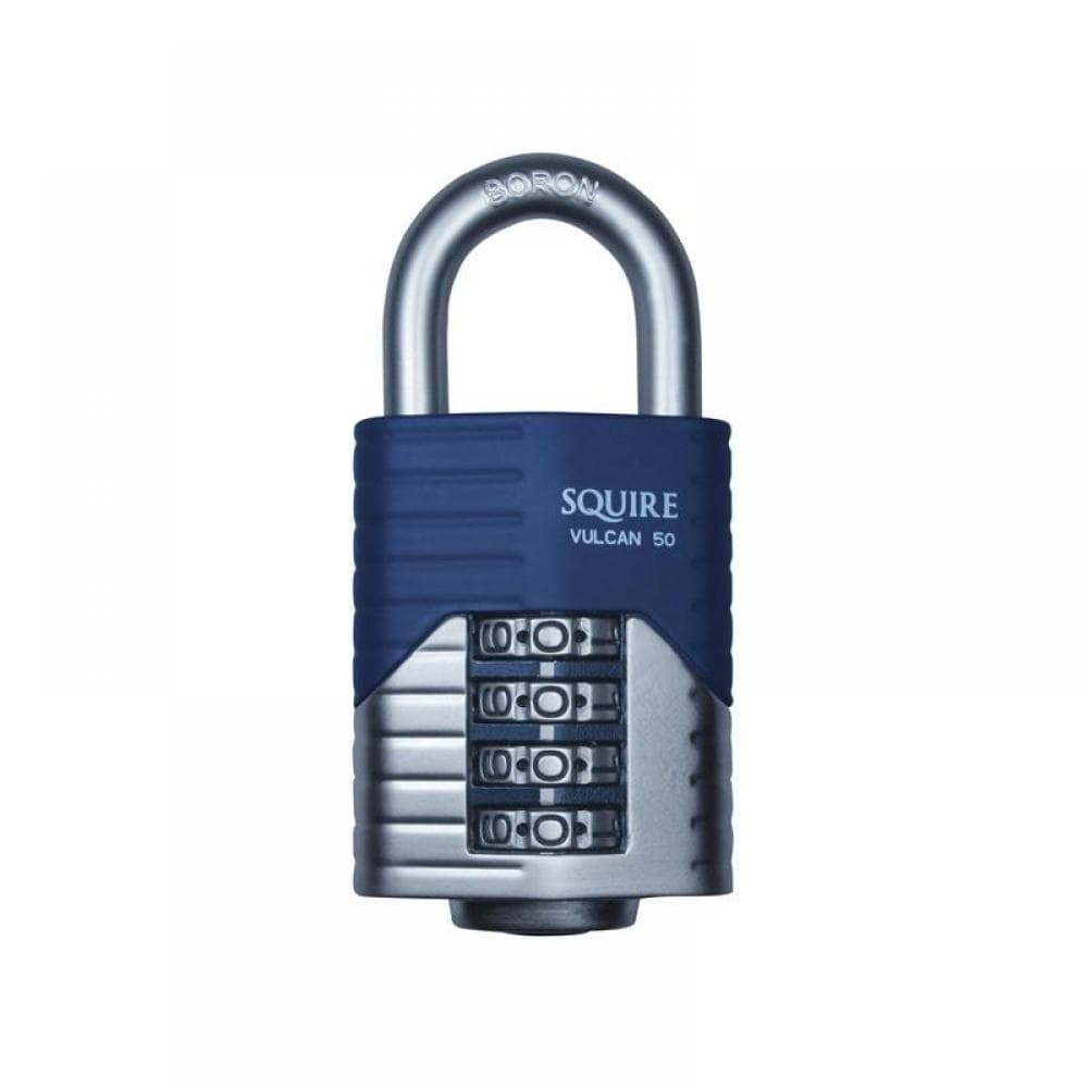 Squire VULCAN COMBI 50 Vulcan Open Boron Shackle Combination Padlock 50Mm