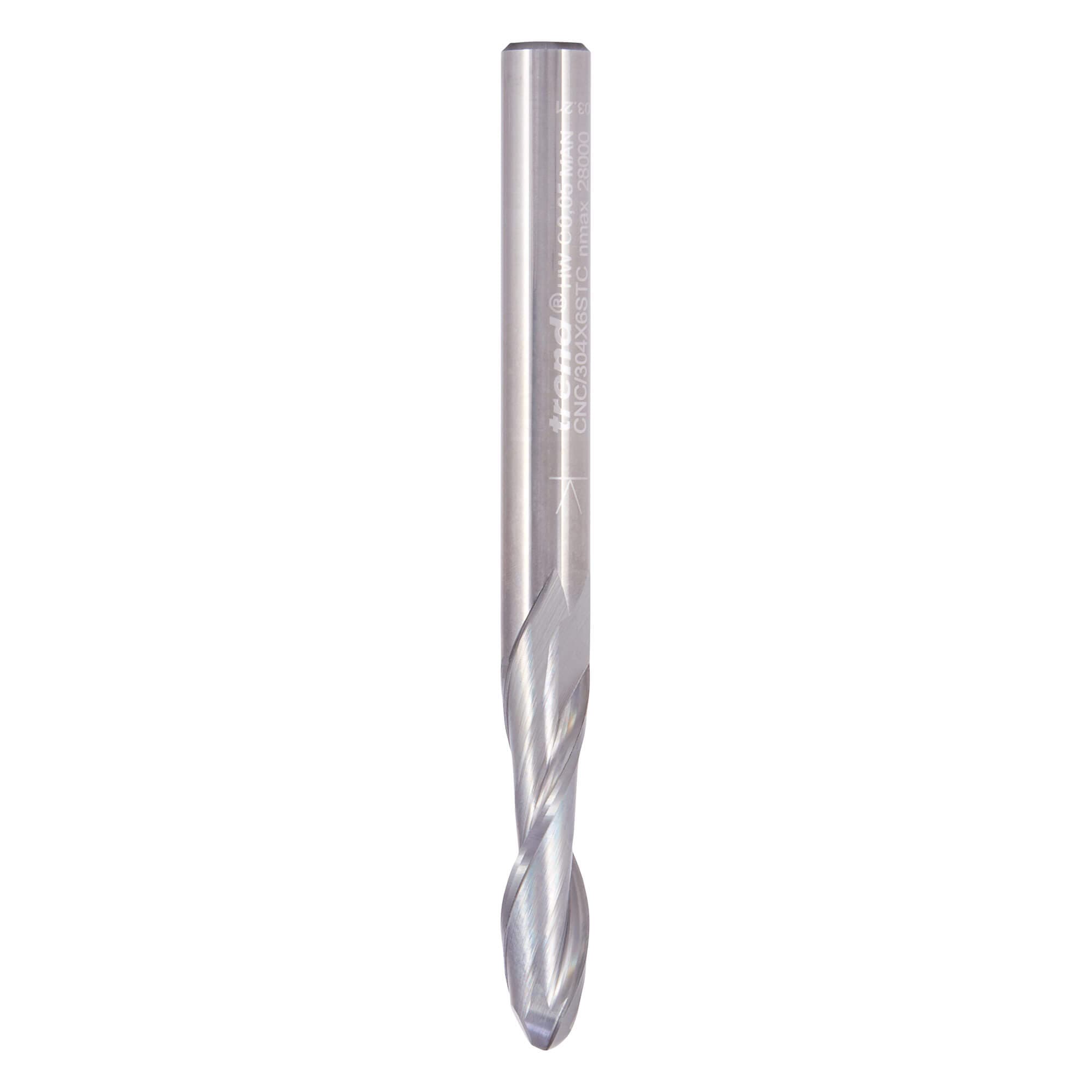 Trend Bullnose Spiral Up-Cut 6Mm Diameter Pk 1 CNC/304X6STC