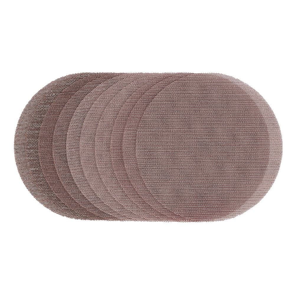 Draper Expert 62989 Mesh Sanding Discs 150Mm Assorted Grit - 80G 120G 180G 240G (Pack Of 10) each 10