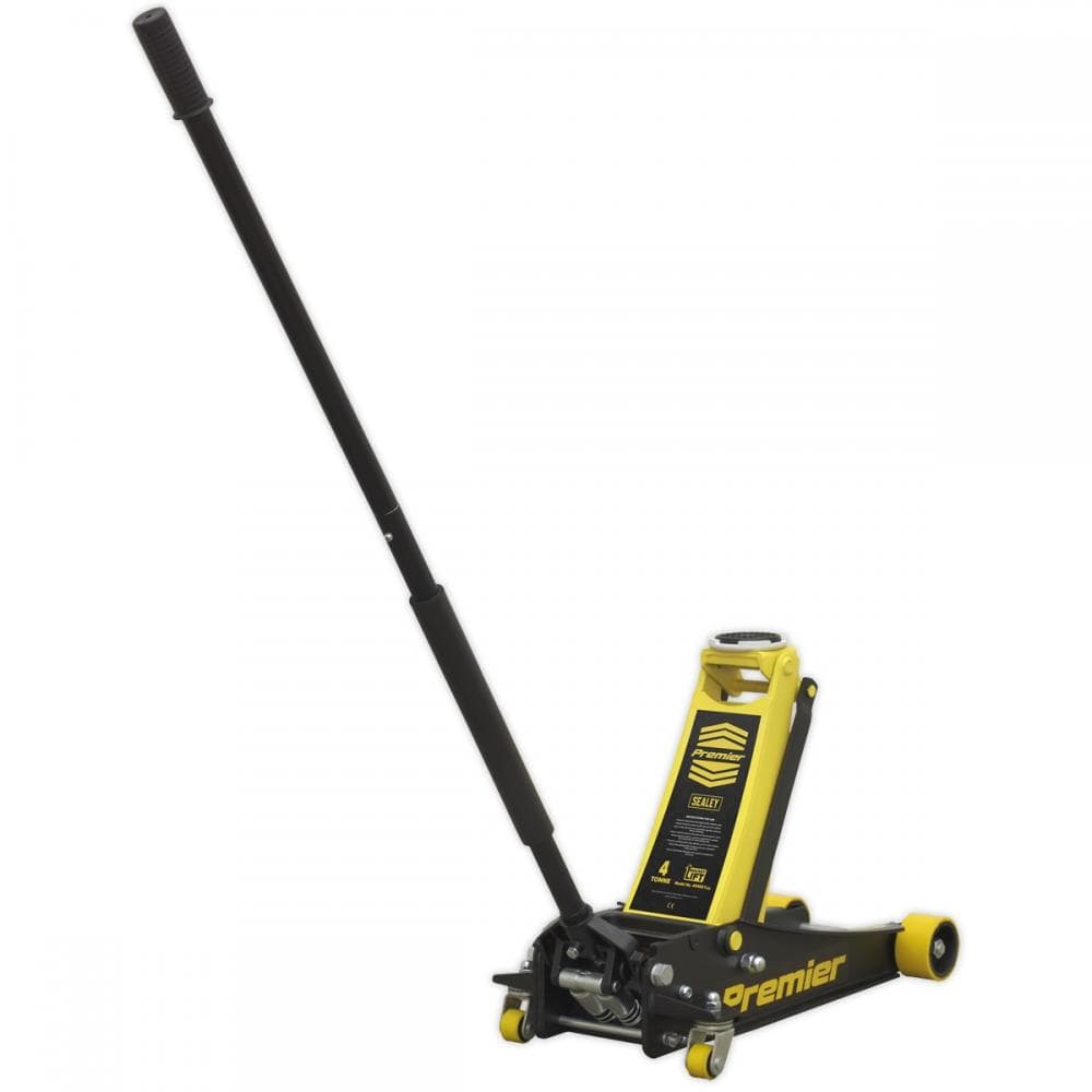 Sealey 4040AY Trolley Jack 4 Tonne Low Profile Rocket Lift Yellow