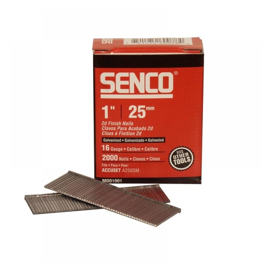 Senco RX13EAA Straight Brad Nails Galvanised 16G X 25Mm (Pack 2000)