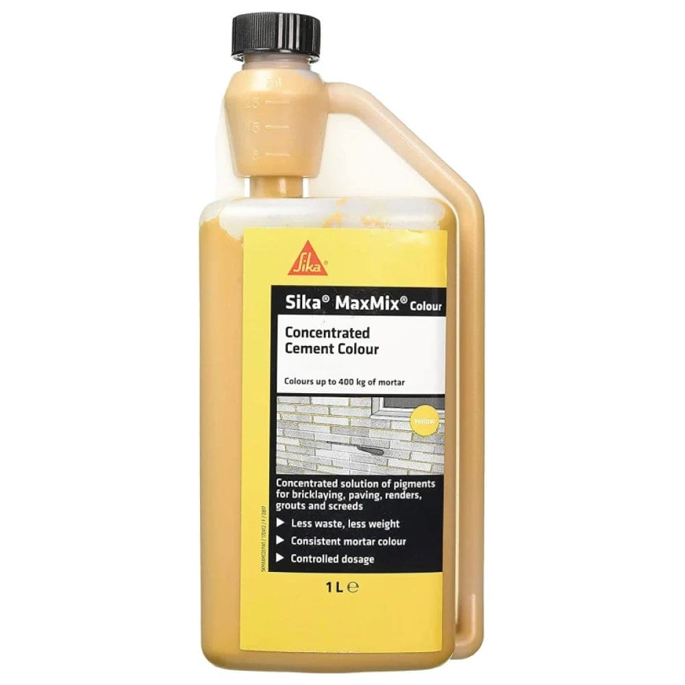 Sika MaxMix Concentrated Cement Colourant - Yellow 1L