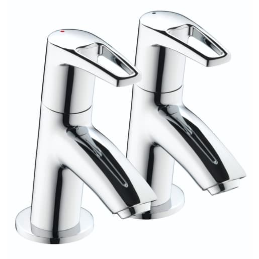 Bristan Smile Basin Taps - Chrome