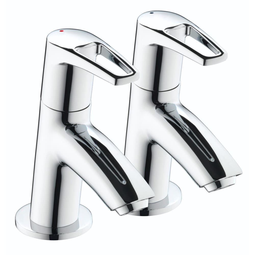 Bristan Smile Basin Taps - Chrome