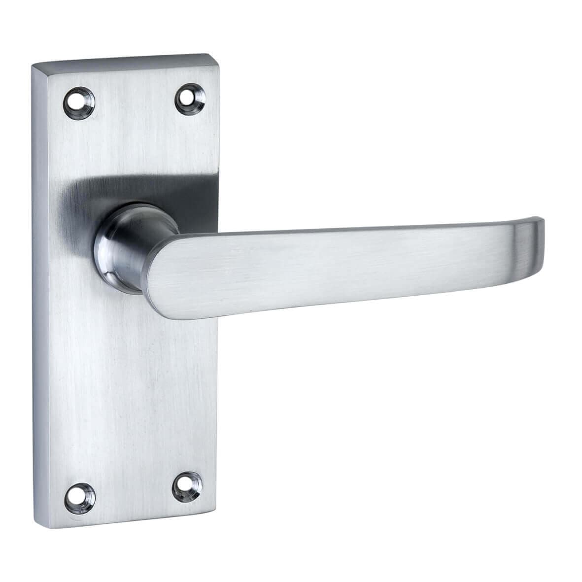 4Trade Victorian Lever Latch Handle Satin Nickel