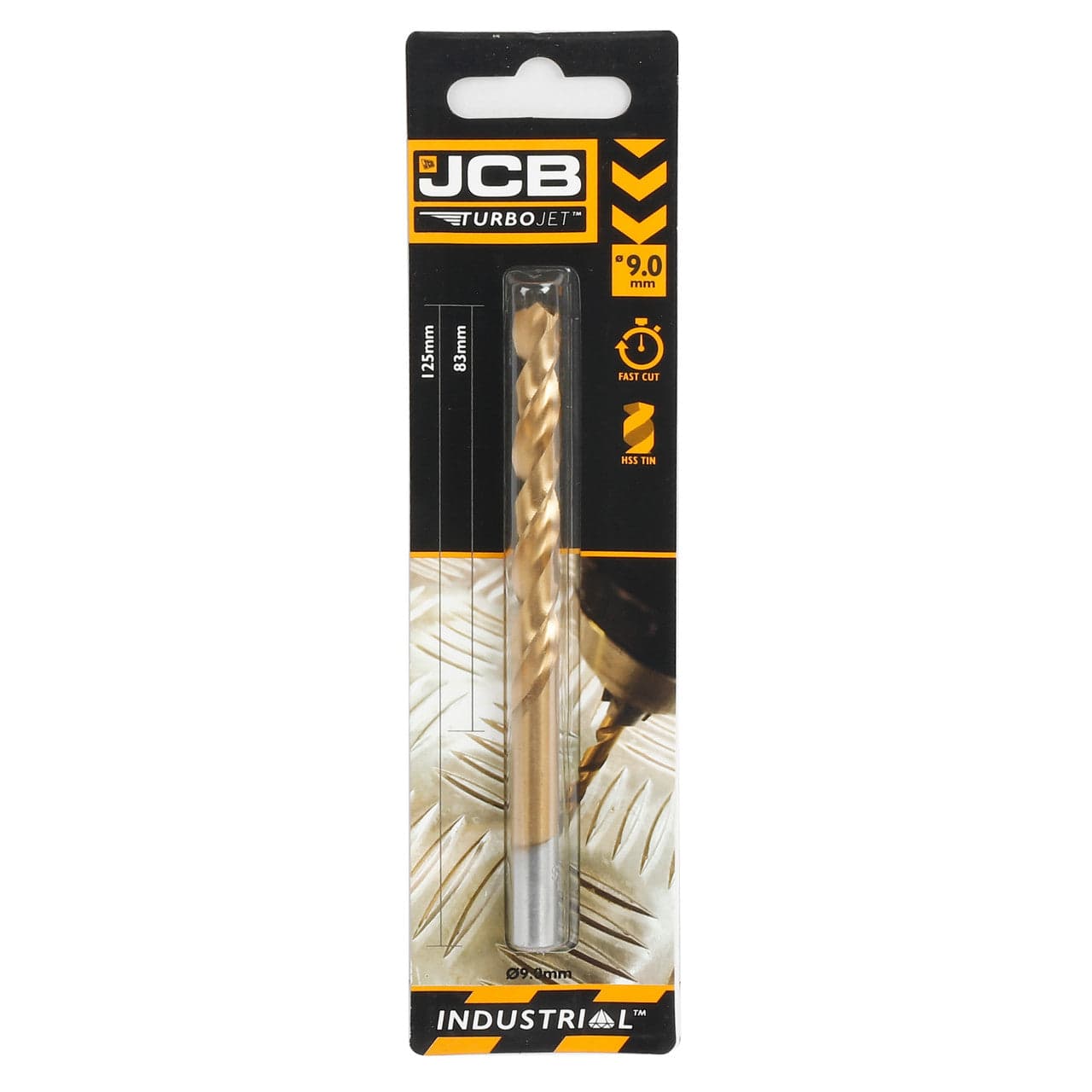 JCB 9 x 125mm 7 Point HSS Drill Bit TurboJet | 5055803318802