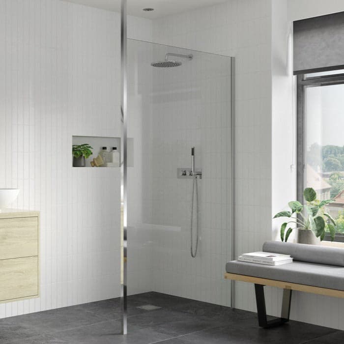 Capital8plus 1000mm Wetroom Panel & Floor-to-Ceiling Pole