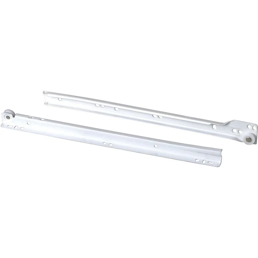 Drawer Runner Bottom Fix White 400Mm
