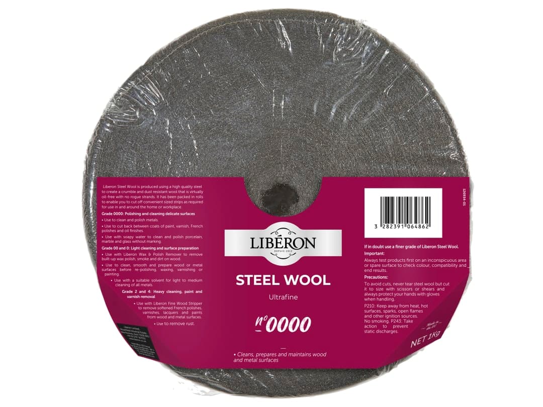 Liberon Steel Wool Grade 0000 Ultra Fine 1kg 126934