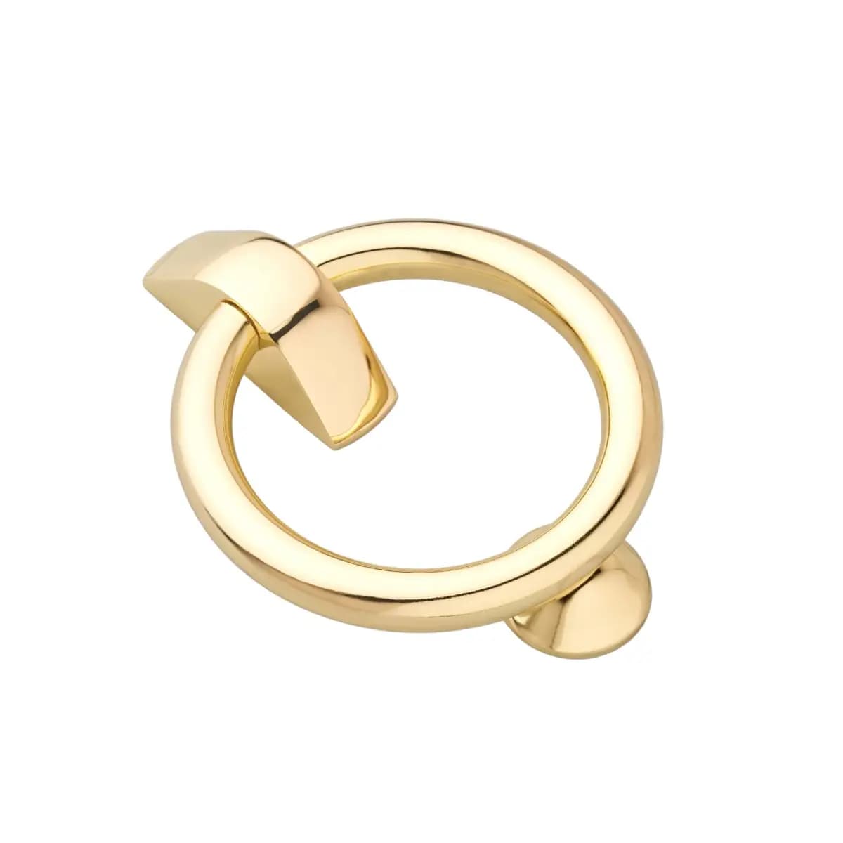 Ring Door Knocker - Polished Brass - 110 x 143mm - Hardware Solutions