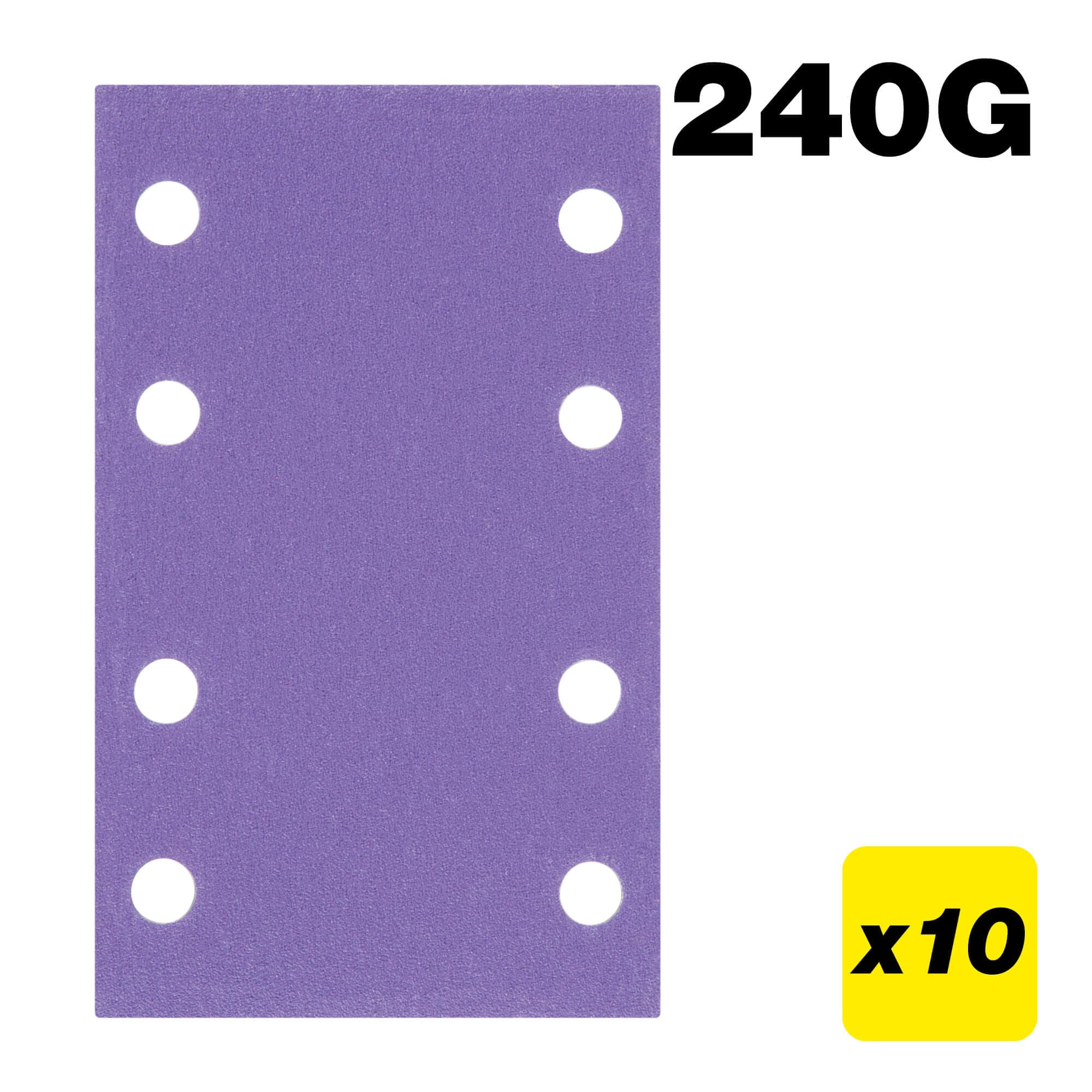 Trend 80 X 133Mm 240G Sanding Pad 10 Pack AB/133/240A