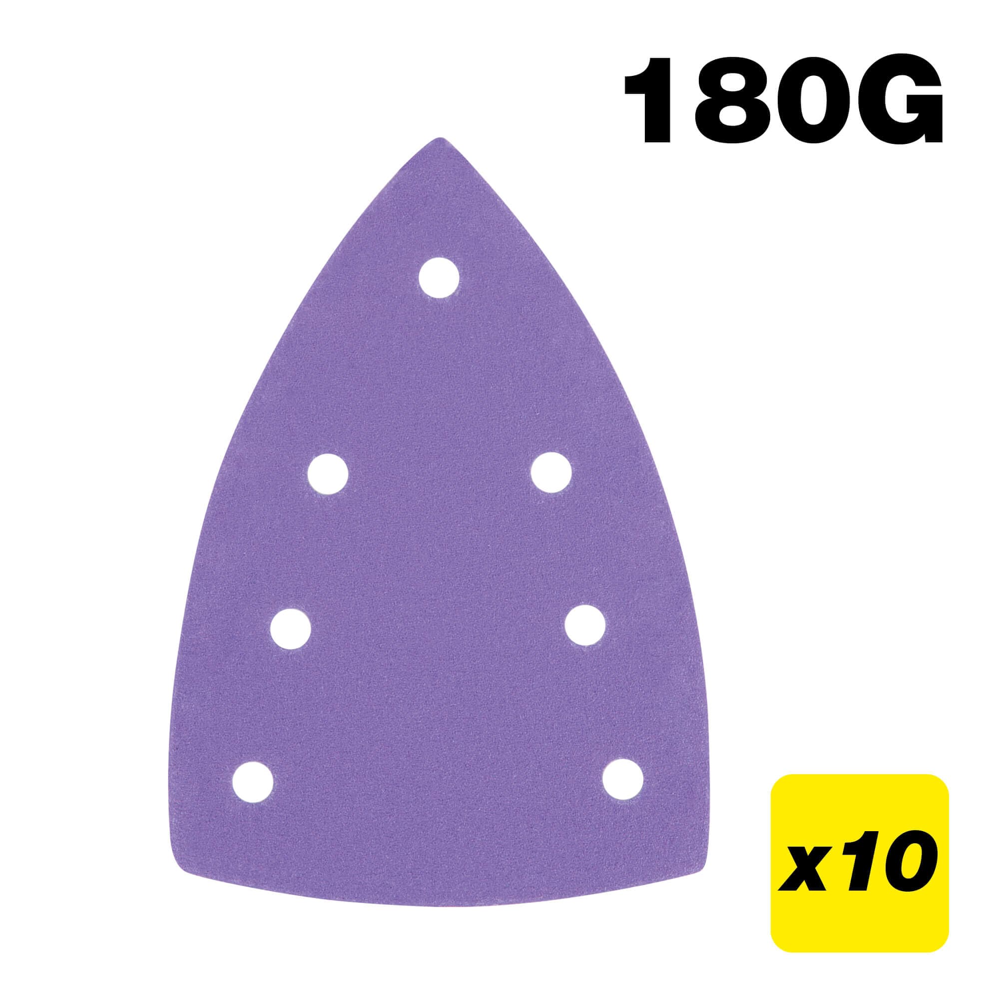 Trend 100 X 150Mm 7-Hole 180G Detail Sanding Pad 10 Pack AB/DET1/180A