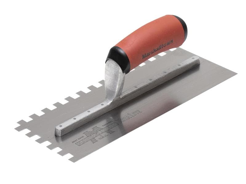 Marshalltown M5779SDXH 10Mm Carbon Steel Square Notched Trowel Durasoft® Handle
