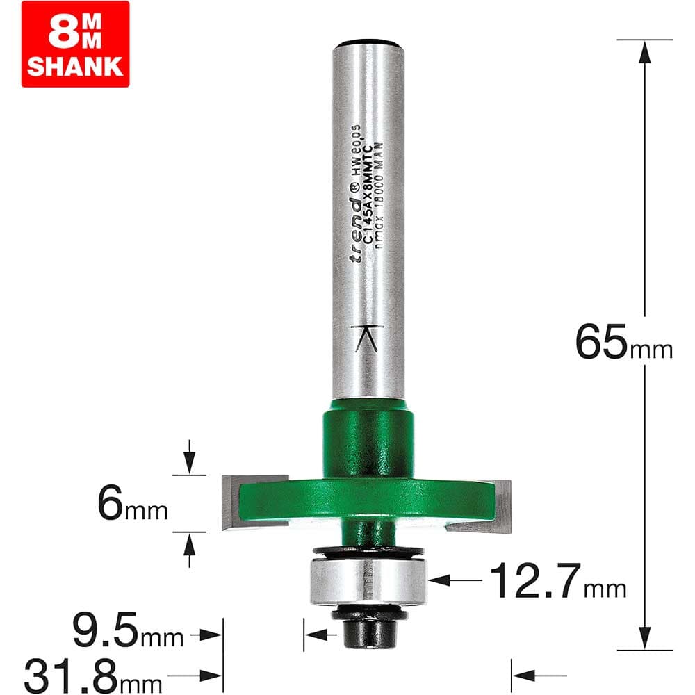 Trend CRAFTPRO One Piece Slotting Router Cutter