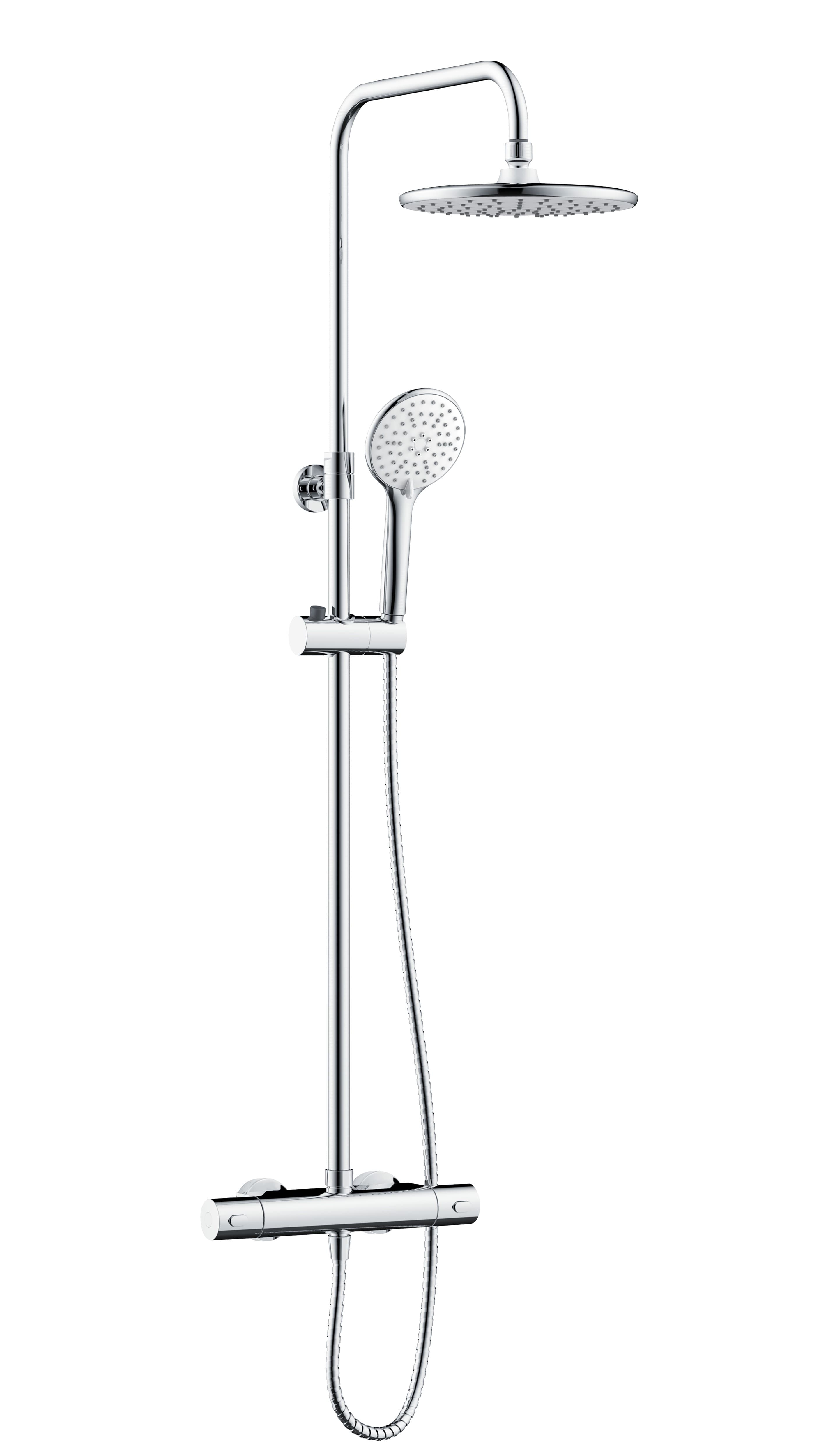 Bristan BUZ2 SHXDIVCTFF C Buzz2 Adjustable Rigid Riser Diverter Bar Shower
