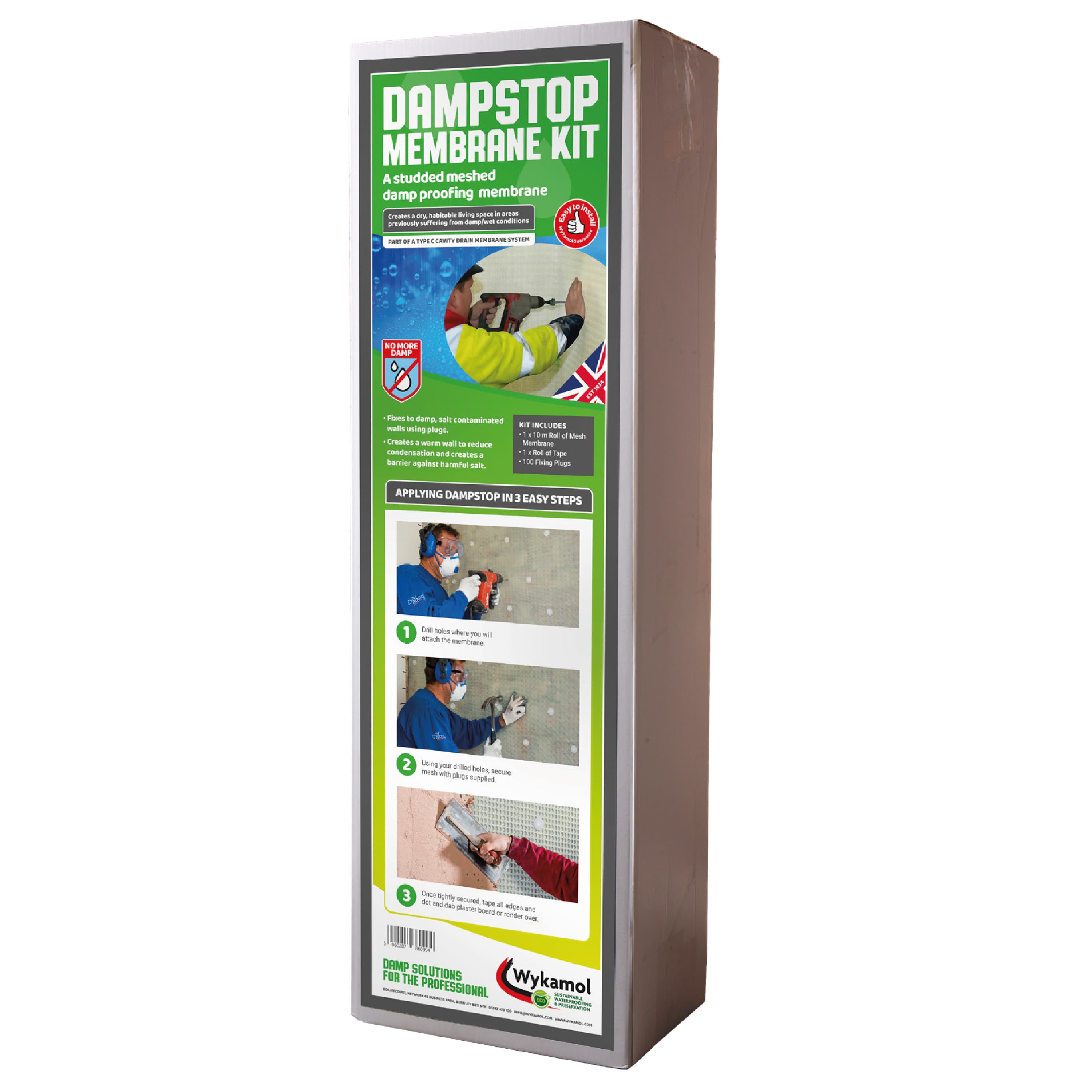 Wykamol Dampstop Membrane Kit 1m x 10m