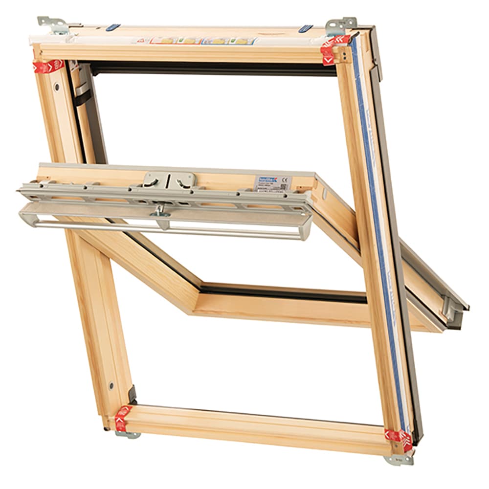 Keylite Hi-therm Centre Pivot Roof Window Pine Finish 550mm x 780mm TCP01HT
