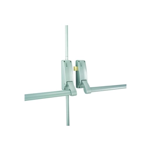 Briton Vertical Double Panic Bolt Right Hand Silver - 377.SE