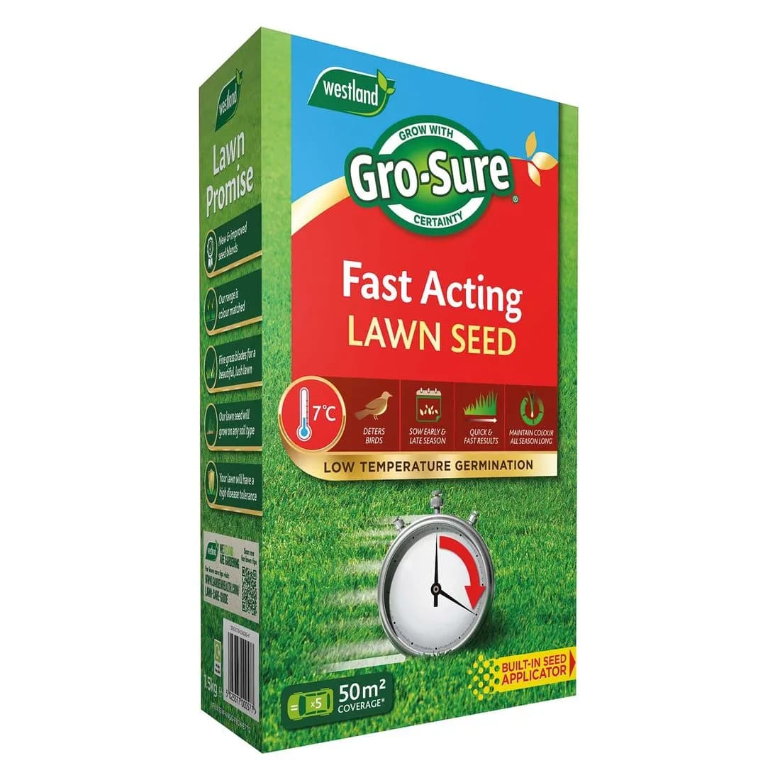 Gro-Sure Fa Lawn Seed Box 50M2 Fast Acting