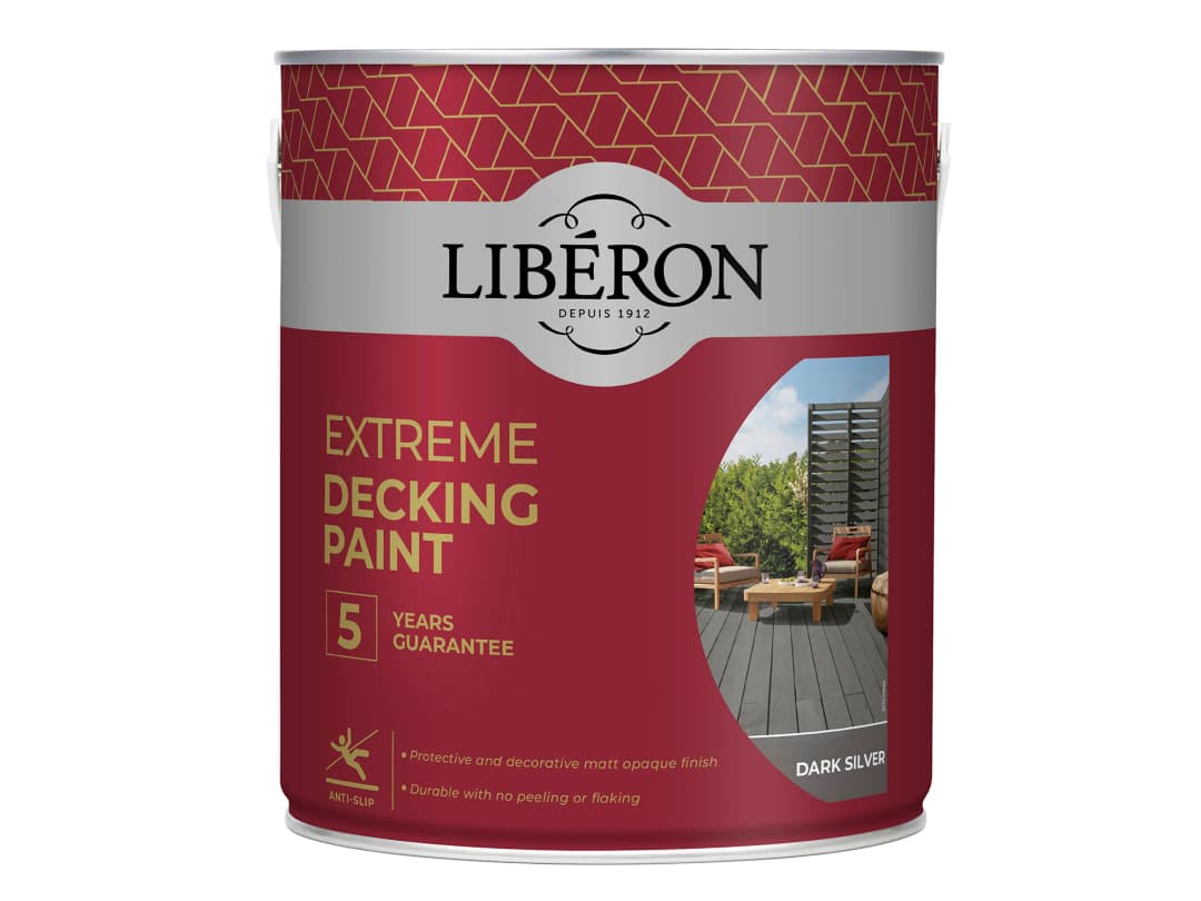 Liberon Extreme Decking Paint Dark Silver 2.5 litre 126140