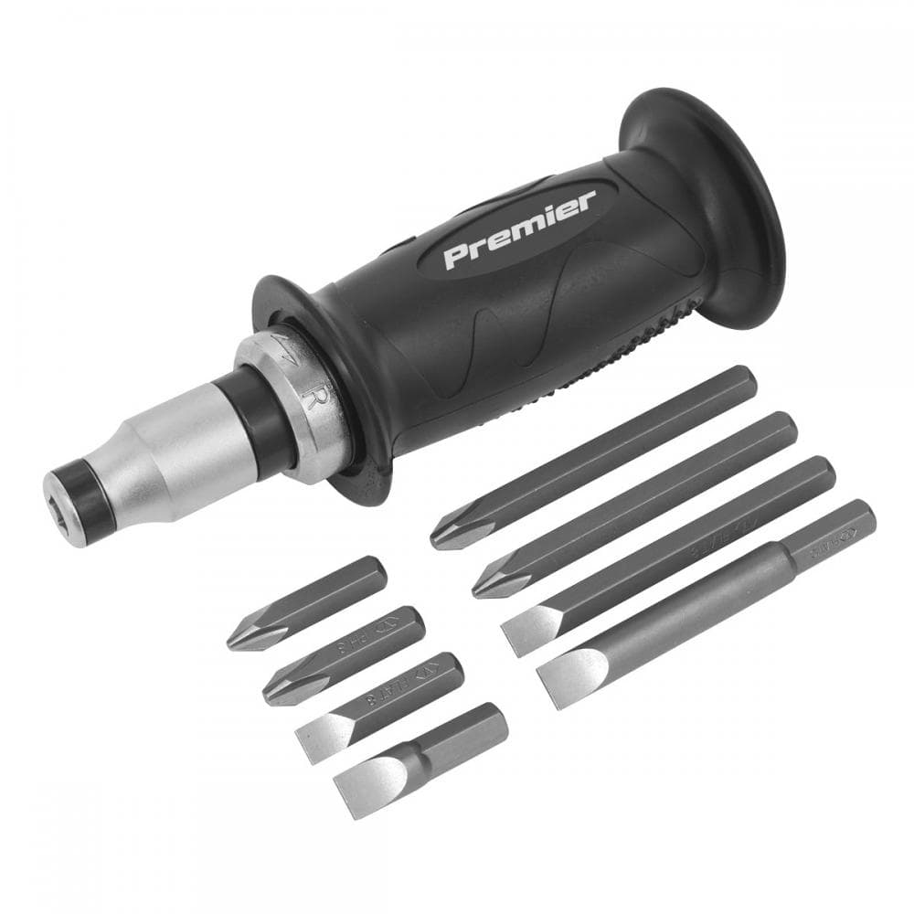 Sealey AK2082 Impact Driver Set 10Pc Protection Grip