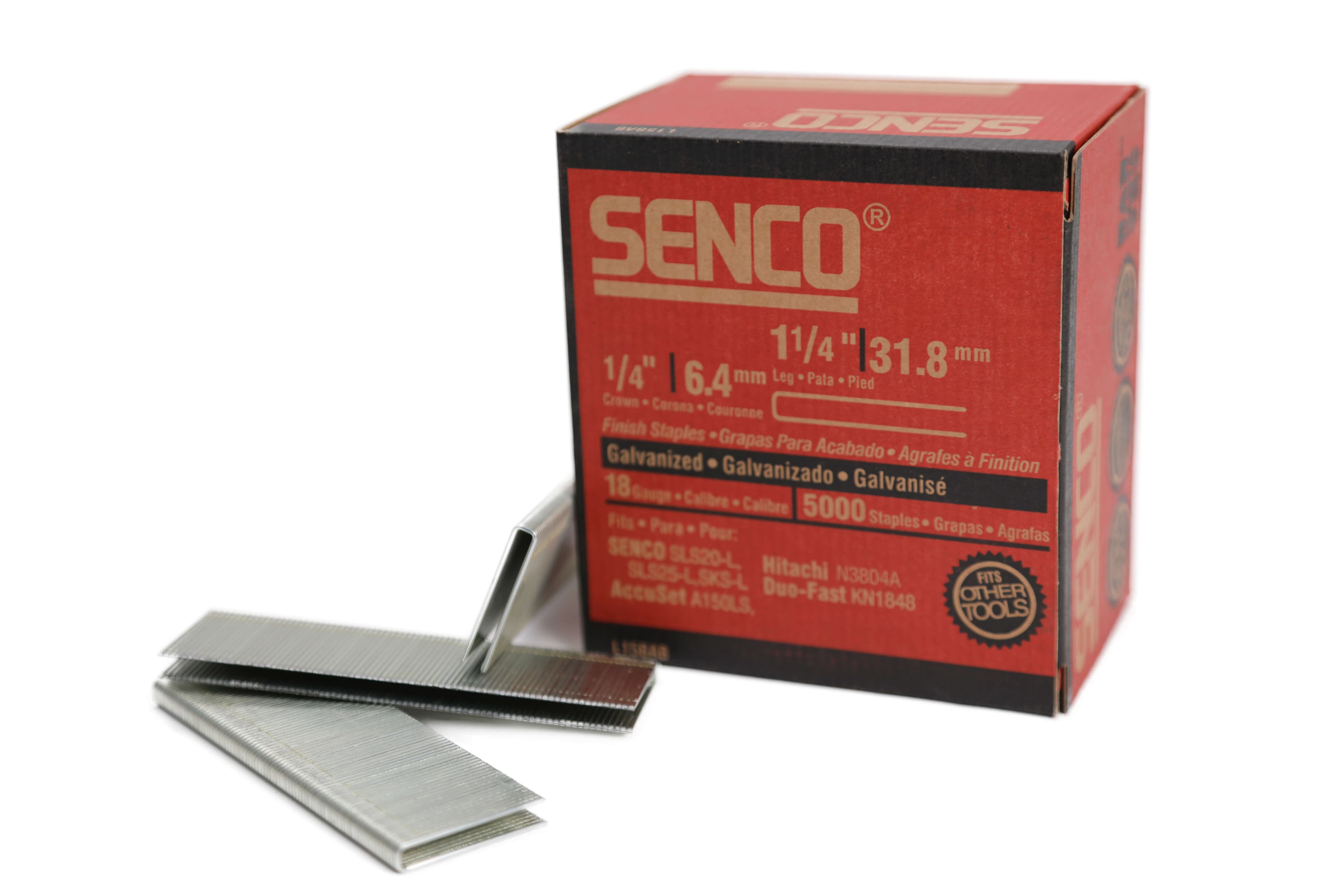 Senco L15BAB L Staple Galv. ted 32Mm 18-Gauge Box 5000