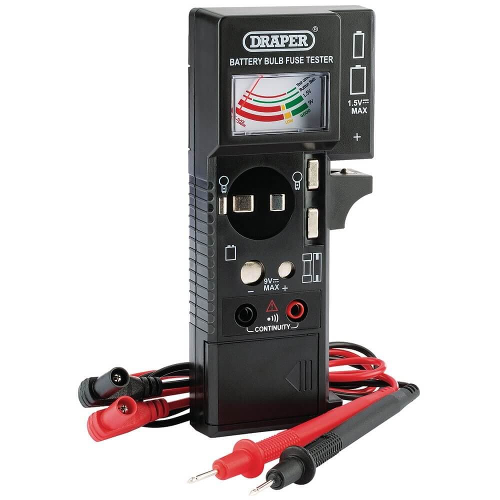 Draper 90478 Battery Bulb Fuse And Continuity Tester each
