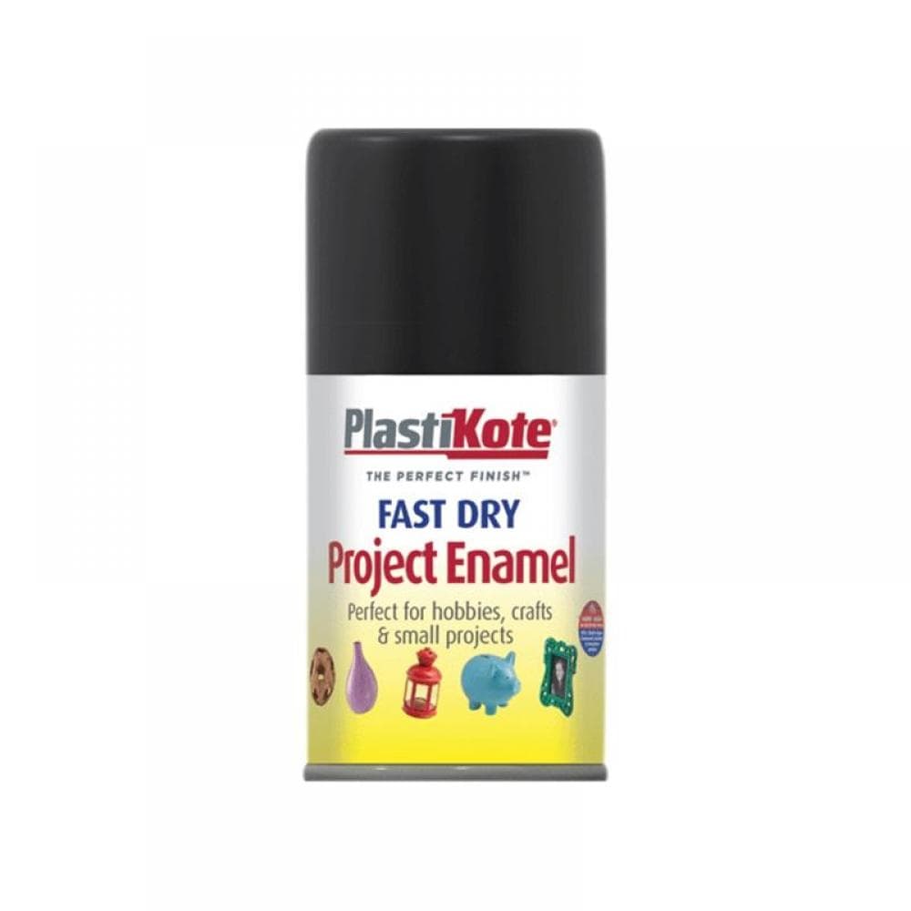 Plastikote 001010 Fast Dry Enamel Aerosol Gloss Black 100Ml