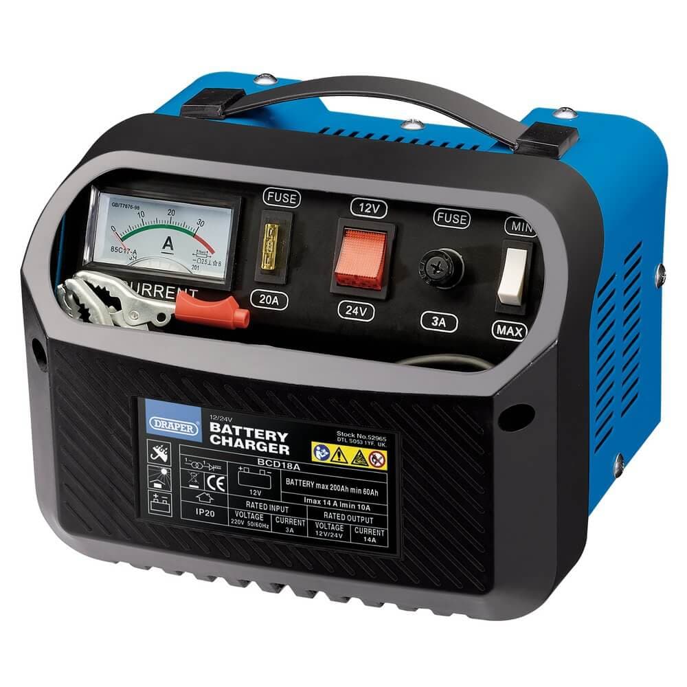 Draper 52965 12/24V Battery Charger 10 - 14A each 1