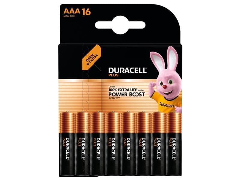 Duracell S30950 Aaa Cell Plus With Power Boost Batteries (Pack 16)