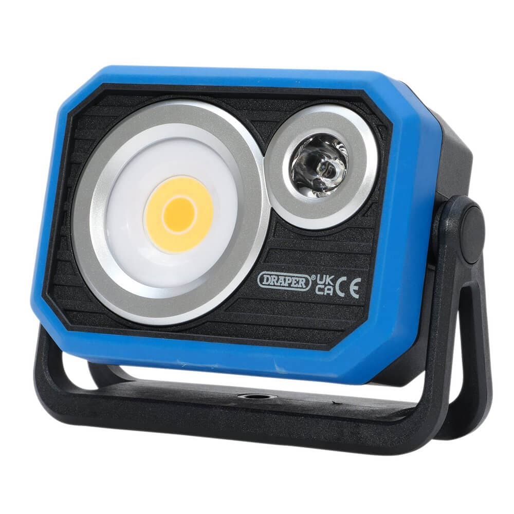 Draper Cob Xpg Rechargeable Work Light And Powerbank 10W 1000 Lumens Usb-C Cable Supplied Pk 1 23847