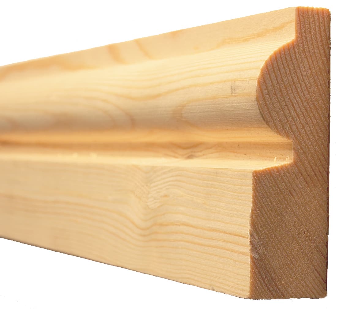Metsa Brown Pine Redwood Torus Architrave Pattern 403 Unsorted, 25x75mm